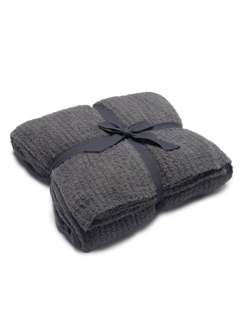 Barefoot DreamsÂ® CozyChicÂ® Ribbed Bed Blanket, Graphite, Full/Queen - Image 2